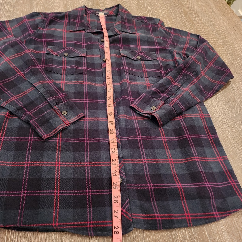 Eddie Bauer XL Classic Flannel Shirt Plaid Cozy Outdoor Preppy Rustic Holiday - Picture 9 of 16